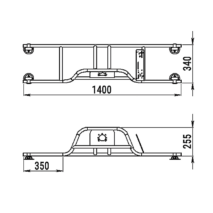 Стойка рулевая с бортовым креплением малая в Новороссийске