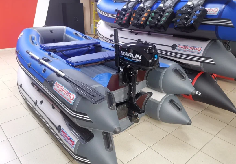 КОМПЛЕКТ ЛОДКА MISHIMO LITE 315 + МОТОР 5л.с в Новороссийске