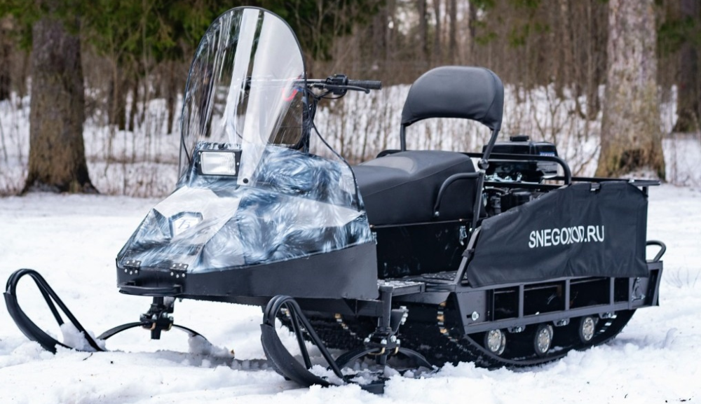 Миниснегоход Бурлак Егерь Экспедитор 15 л.с. , реверс, тормоз, капот белый в Новороссийске