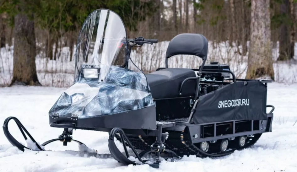 Миниснегоход Егерь Экспедитор 20 л.с. , реверс, тормоз, капот белый в Новороссийске