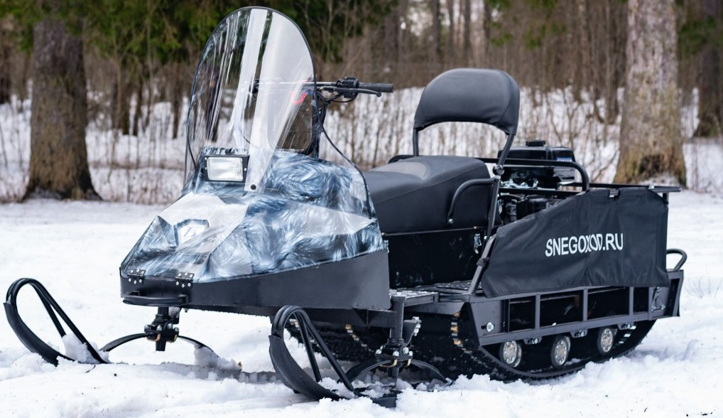Миниснегоход Бурлак Егерь Экспедитор 15 л.с. , реверс, тормоз, капот белый в Новороссийске