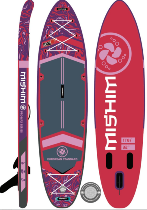 SUP (САП) Доска MISHIMO PRO-MAX Viva Magenta 10.8’ (330см) в Новороссийске