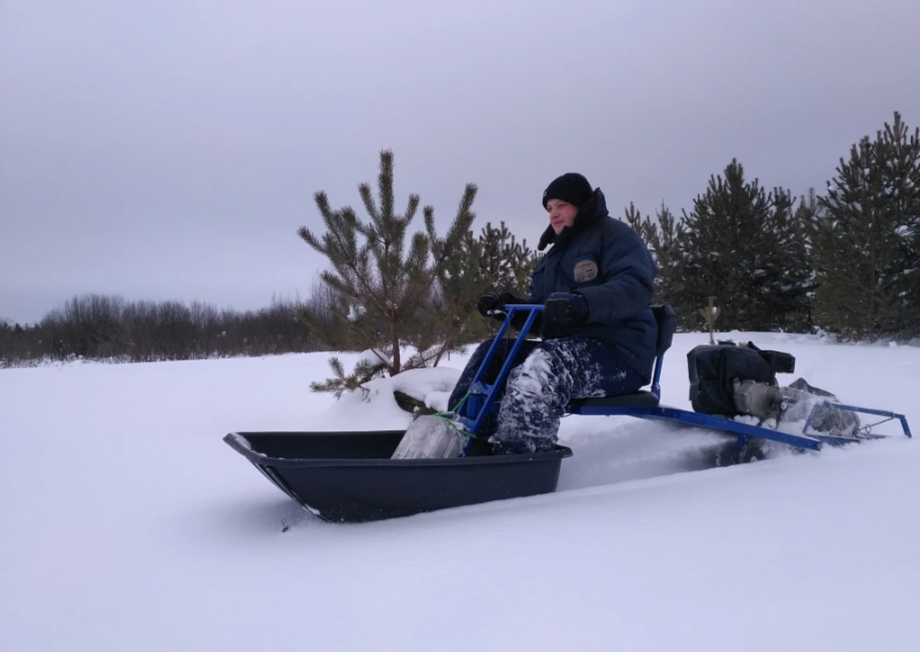 Мотобуксировщик толкач Альбатрос-XL8 с модулем. С фарой, тележки в Новороссийске