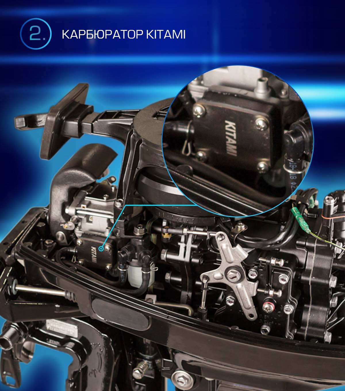 Лодочный мотор MARLIN PROLINE MP 9.9 (20) AWRS FORCE в Новороссийске