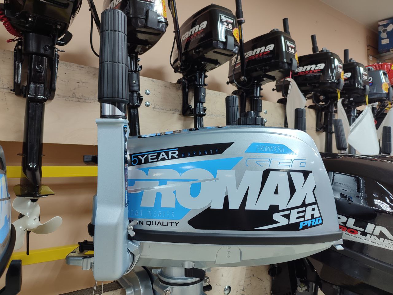 Лодочный мотор PROMAX SP5FHS (внешний бак 12 л) в Новороссийске