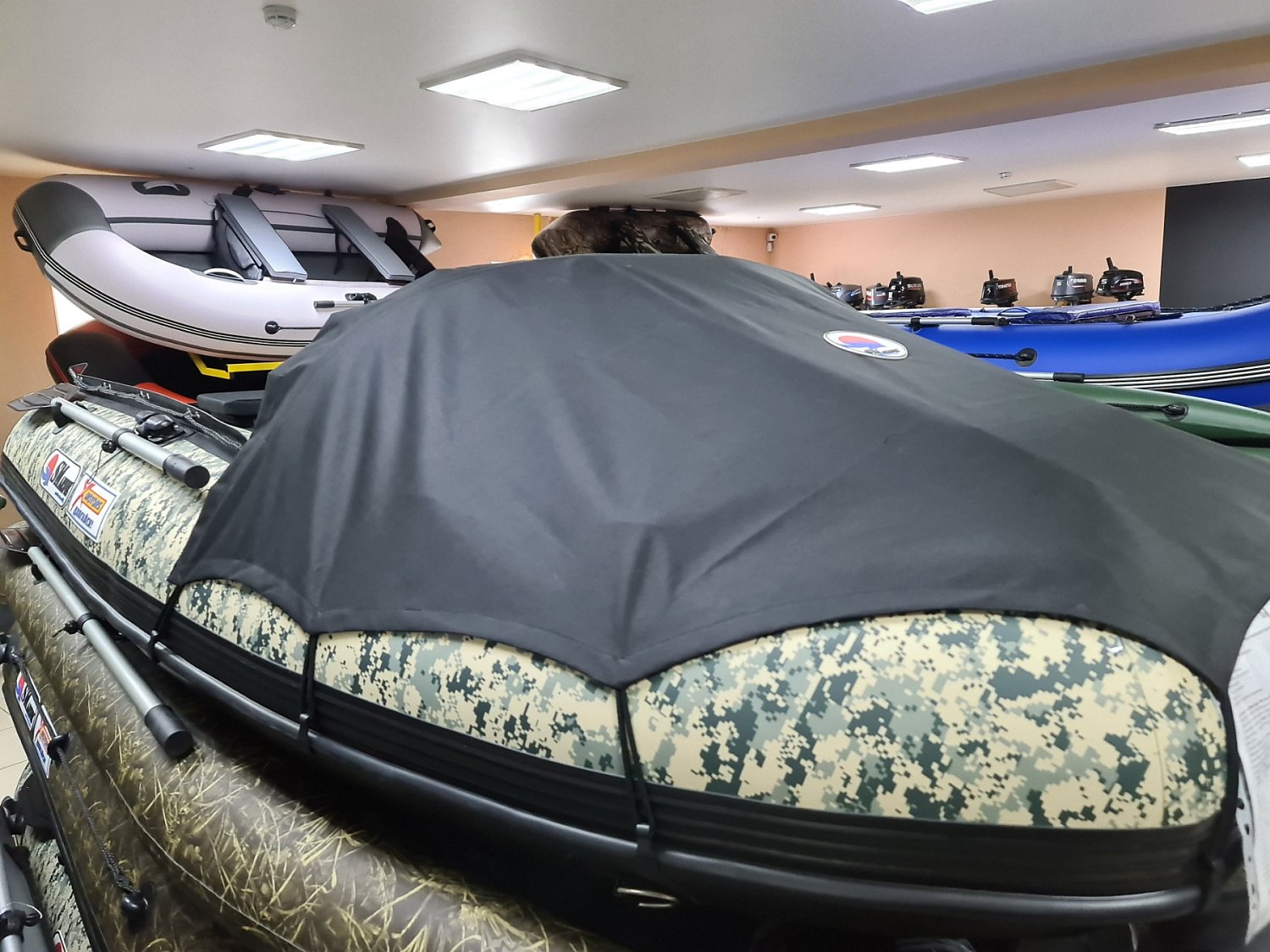 КОМПЛЕКТ НОСОВОГО ТЕНТА К ЛОДКЕ SMARINE AIR MAX 380 ЧЕРНЫЙ в Новороссийске