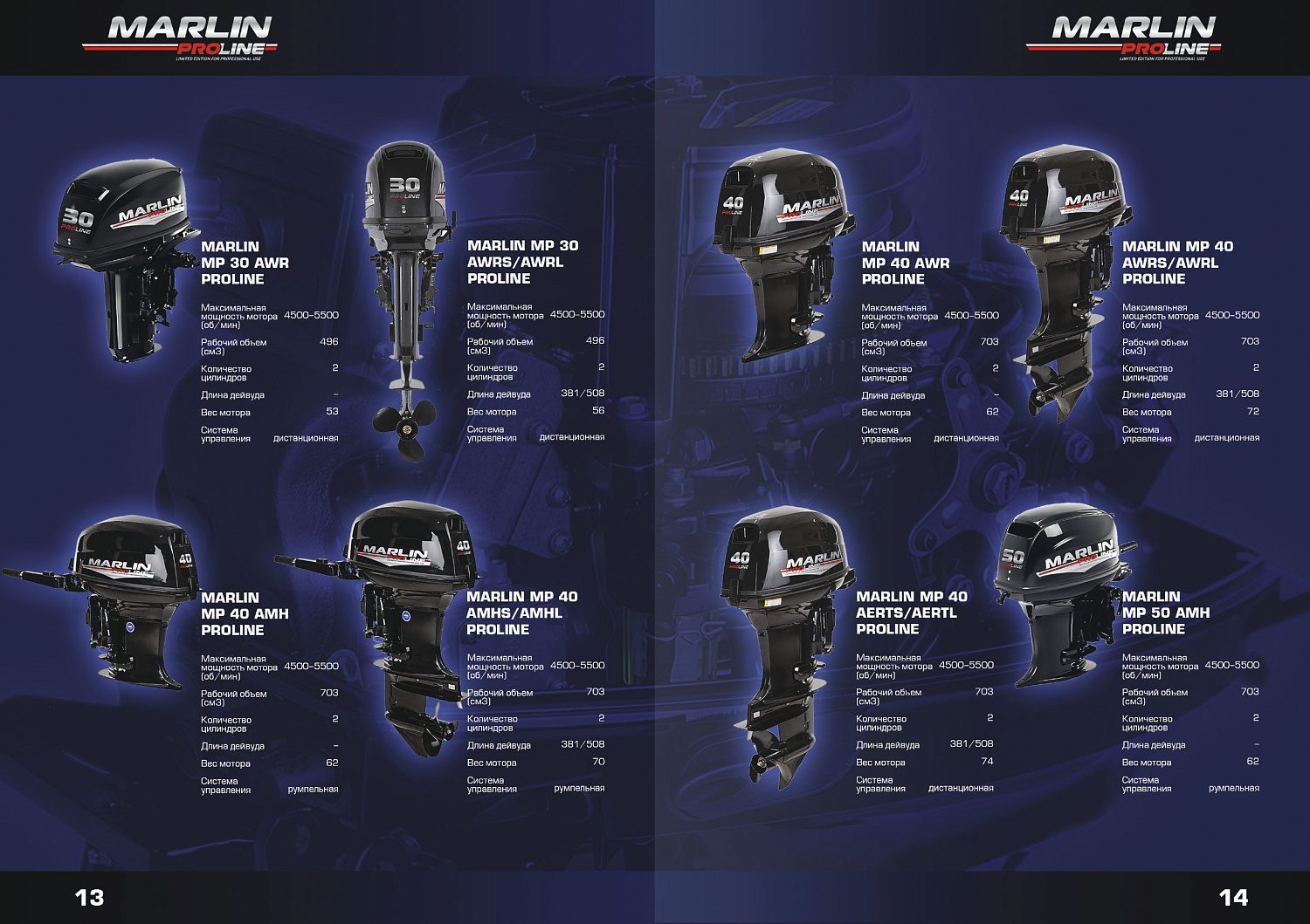 Лодочный мотор MARLIN PROLINE MP 9.9 (15) AWRS в Новороссийске