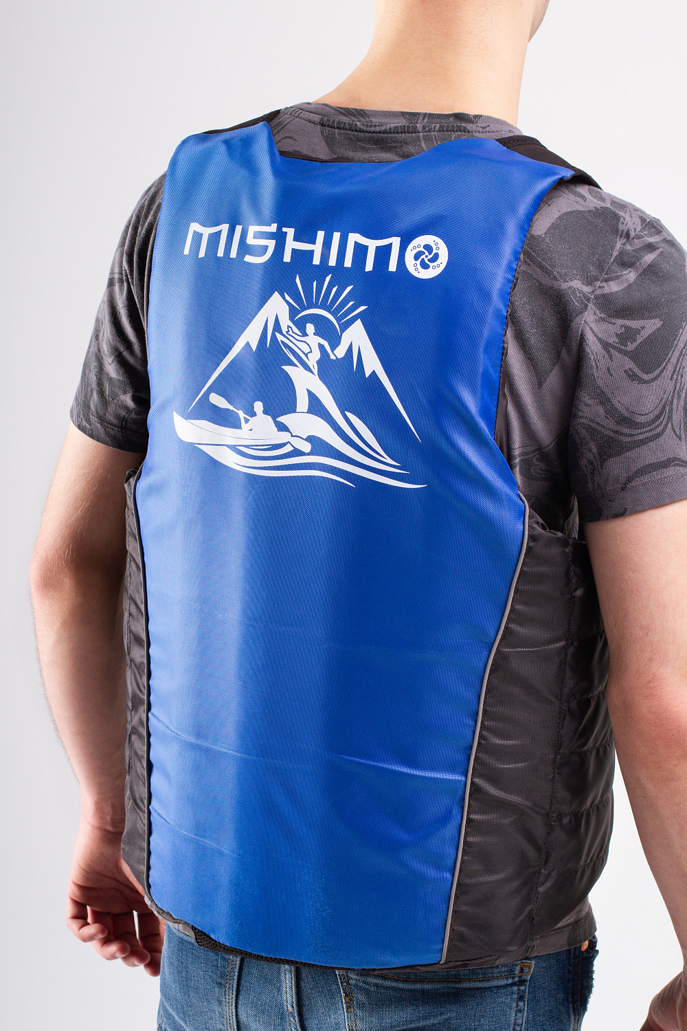 Жилет спасательный MISHIMO PRO Премиум качества Черно-синий в Новороссийске