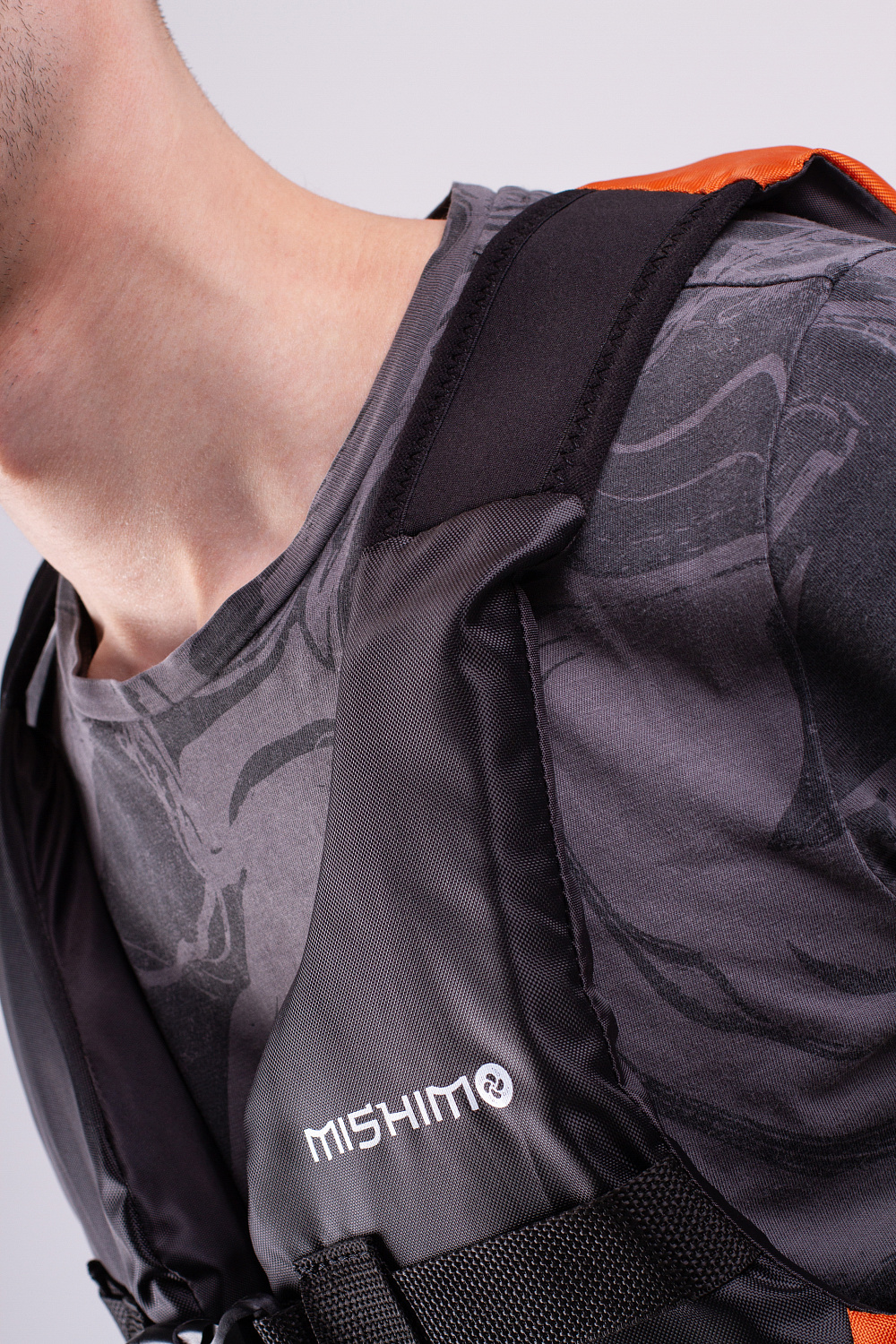 Жилет спасательный MISHIMO PRO Премиум качества Черно-оранжевый в Новороссийске