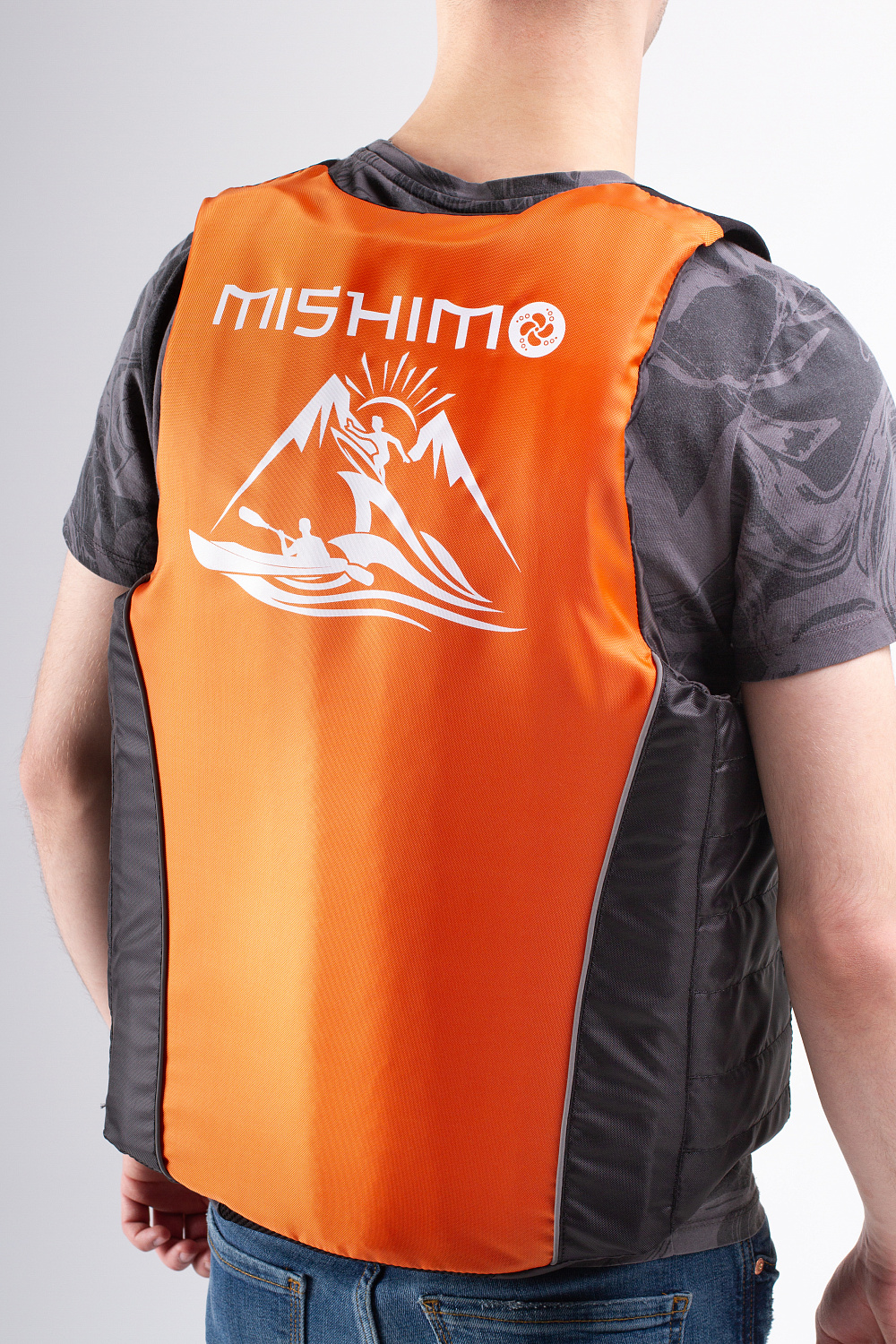 Жилет спасательный MISHIMO PRO Премиум качества Черно-оранжевый в Новороссийске