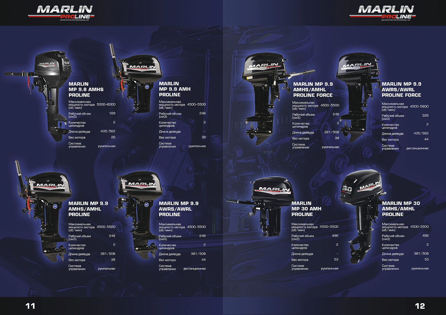 Лодочный мотор MARLIN PROLINE MP 9.9 (15) AWRS в Новороссийске